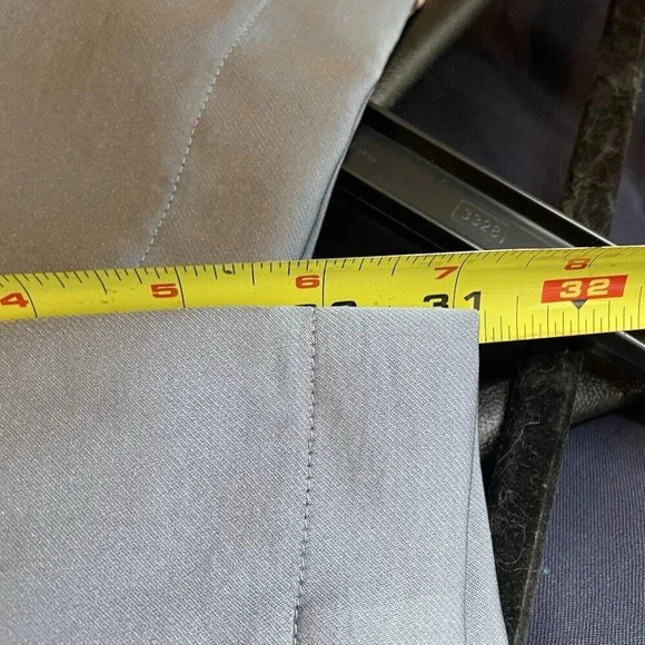 Shimmery NSR Pants Women's Size Small SILK SATIN Wide Leg HIGH-RISE PLEATED Blue - Picture 11 of 11